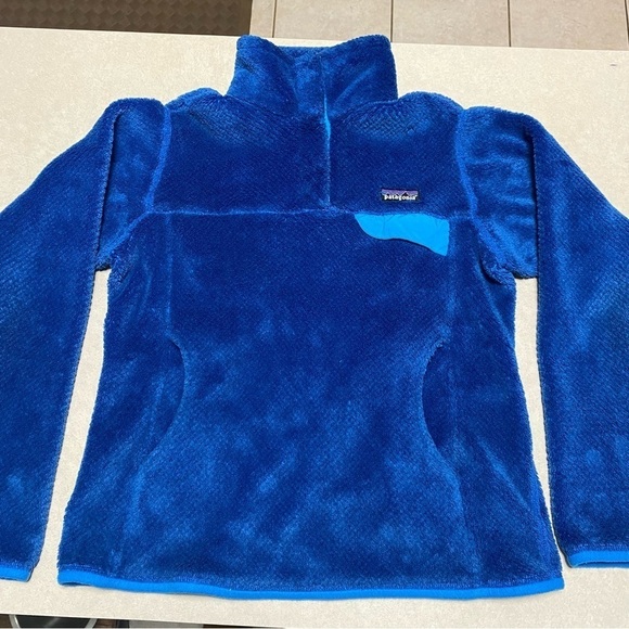 Patagonia Pullover Women’s Size Small Blue Worn Wear® Re-Tool Snap-T® Sweater - Picture 9 of 12